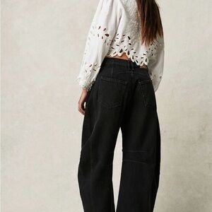 We The Free Good Luck Barrel-Leg Jeans